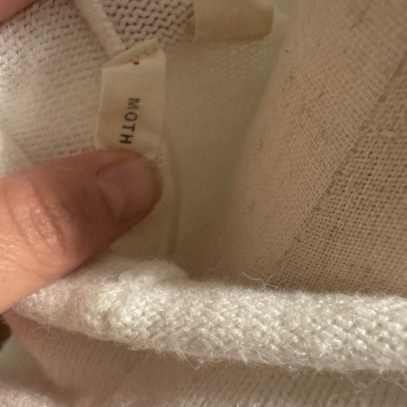 Anthropologie Moth Split Hem Funnel Neck Sweater - Picture 6 of 7